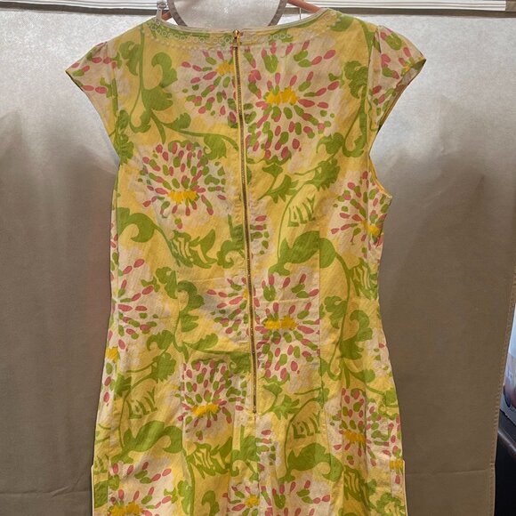 Lilly Pulitzer Jubilee Shift Dress ,8 Yellow/Green/Pink/White Embroidery - Size - Picture 5 of 10